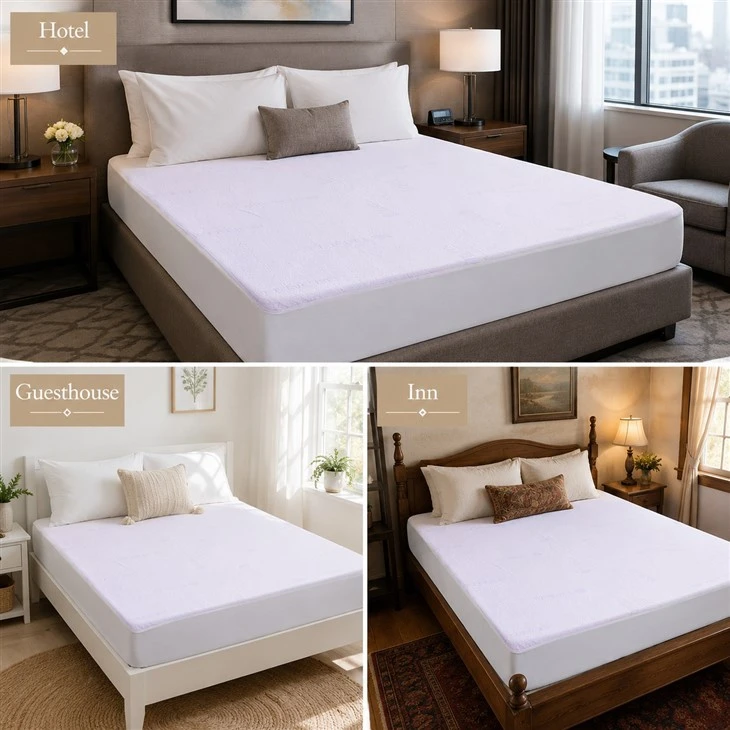 Cotton Terry Waterproof Mattress Protector high quality