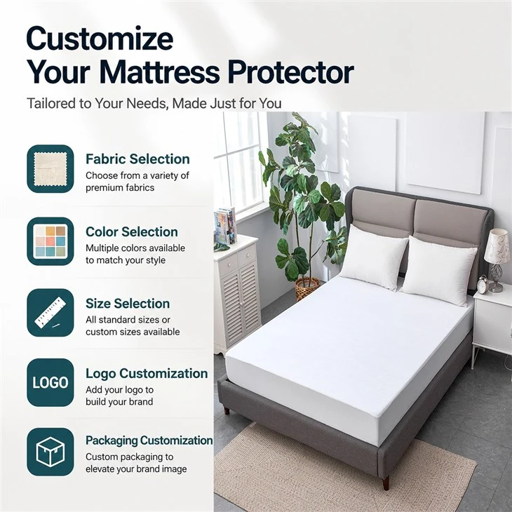 Cotton Terry Waterproof Mattress Protector factory